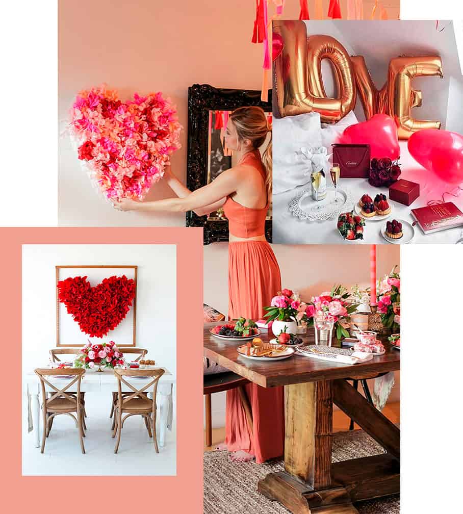 Ideas de decoración para la mesa en el día de San Valentín